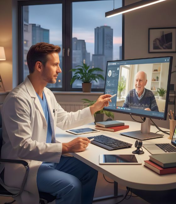 Consulta de Telemedicina por vídeo